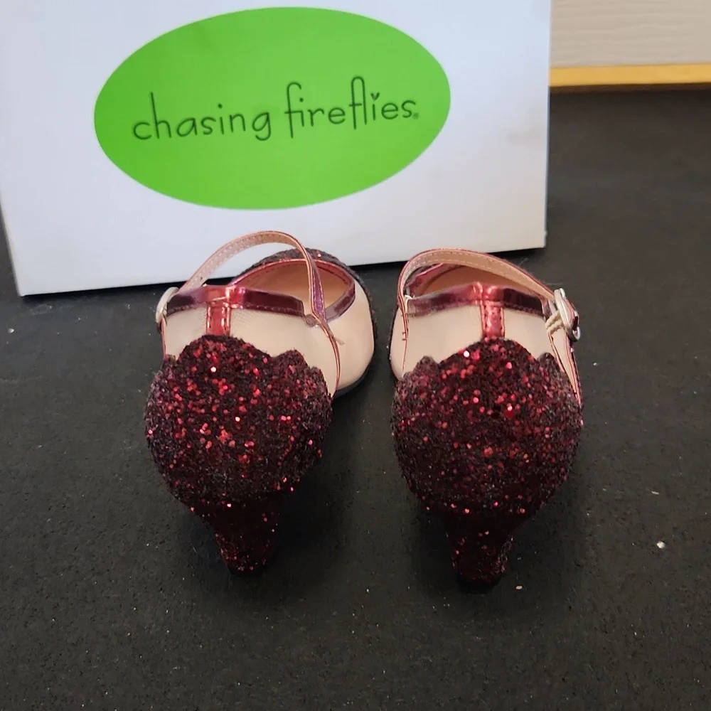 Red sparkly dress shoes